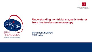 Talks  Spin textures Magnetism meets Plasmonics 2024  Bernd RELLINGHAUS TU Dresden [upl. by Silber]