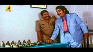 Yamaleela Movie Comedy Scenes  Kaikala Satyanarayana Eats Bullets and Bombs [upl. by Ailssa]