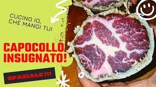 Capocollo insugnato Coppa di maiale stagionata nella sugna aromatica Profumo di norcino [upl. by Kevon]