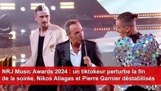 NRJ Music Awards 2024  un tiktokeur perturbe la fin de la soirée Nikos Aliagas déstabilisés [upl. by Avlasor979]