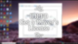 INC364 IDEF0  Get a Drivers License [upl. by Granniah]