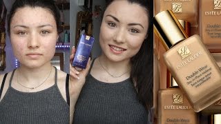 Estee Lauder Double Wear Foundation Review amp Demo ☾ [upl. by Ecirp]