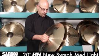 Sabian 20quot HH New Symphonic Medium Light Crash Cymbals [upl. by Kruse]