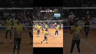 Ajith lal powerful spike🔥 🤯 kerebilchi volleyball millionaire shorts shortsfeed short [upl. by Ennavoj]