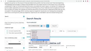 How to Use PCAOBs New Online Tools to Help Users Find and Compare Inspection Report Data [upl. by Enrico]