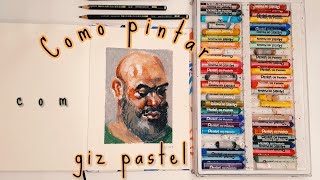 Pintando com giz pastel oleoso  dicas valiosas [upl. by Ribak]