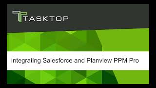 Tasktop Integration Hub Synchronization between Salesforce and Planview PPM Pro [upl. by Lauritz]