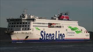 Stena Estrid arriving into Dublin Port 161223 [upl. by Aneekat42]