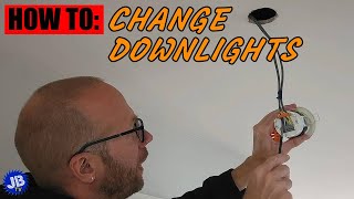 How to Change and Replace Ceiling Downlights  Step by Step [upl. by Aitnohs]