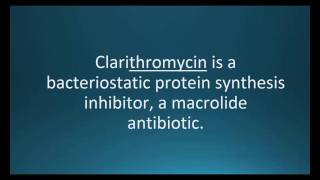 How to pronounce clarithromycin Biaxin Memorizing Pharmacology Flashcard [upl. by Skcirdnek930]