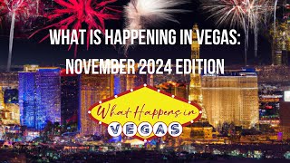 15 Epic Las Vegas Events Happening This November [upl. by Corinna]