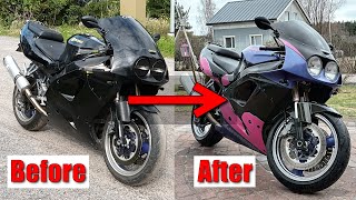 1993 Kawasaki ZXR 750 Restoration  90s Sport bike FULL BUILD [upl. by Airotcivairam]