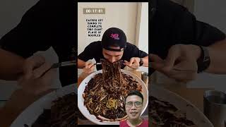 Challenge makan 3 kg jajangmyeon‼️ mukbang eating food shorts [upl. by Deidre692]