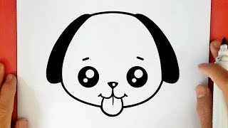 COMO DESENHAR UM CACHORRINHO KAWAII [upl. by Zarla]