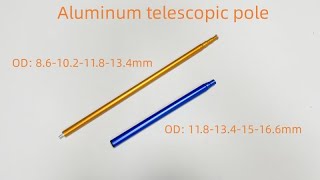 Small wand aluminum telescopic pole with friction lock [upl. by Otiv]