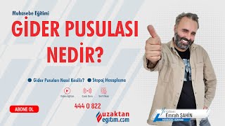 Gider Pusulası Nedir  Gider Pusulası Nasıl Kesilir  Stopaj Hesaplama [upl. by Enicnarf]