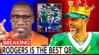 Aaron Rodgers is A SAVIOR reignites Jets Super Bowl Hopes with win Patriots  Shannon  FIRST TAKE [upl. by Daveta]