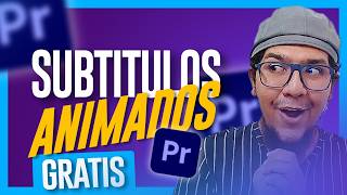 🎁 SUBTÍTULOS ANIMADOS GRATIS  Premiere Pro [upl. by Nelsen]