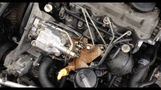 DIY Jetta MK4 TDI Injection Pump Removal [upl. by Sirama122]