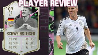 THE WALL 97 SHAPESHIFTERS ICON SCHWEINSTEIGER PLAYER REVIEW FIFA 23 ULTIMATE TEAM [upl. by Iek]