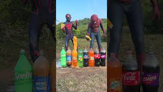 Mentos vs coke  pepsi  sprite  thumps up  fanta  7up and marinda [upl. by Akisej]