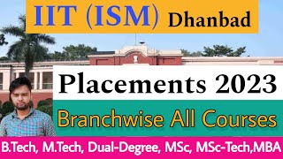 IIT Dhanbad Placements 2023🔥  Branchwise All Courses  Salary amp Internship😍 [upl. by Eldon]