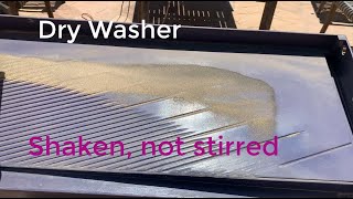 Dry Washing for Gold using a Shaker Table  Dry Shaking Experiments for Gold Concentration [upl. by Lepine]