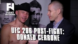 UFC 206 Donald Cerrone PostFight  quotJanuary 28 Denver Colorado Here I Comequot [upl. by Alvin]