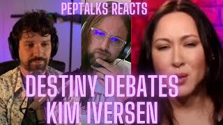 Destiny debates Kim Iversen  PepTalks Reacts [upl. by Martz795]