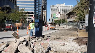 7th Street Revitalization Project underway in downtown St Louis [upl. by Ullman155]