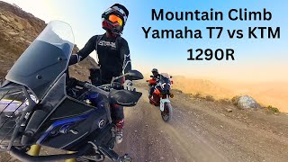 Yamaha Tenere 700 vs KTM 1290 Adventure R  Mountain Climb Challenge [upl. by Klaus]