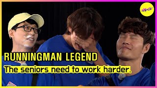 RUNNINGMAN The seniors need to work harder ENGSUB [upl. by Yntruoc585]