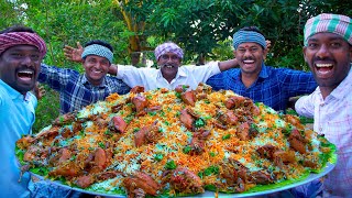 BIRYANI  QUAIL BIRYANI Made with 200 Quail  Marriage Biryani Cooking In Village  Biryani Recipe [upl. by Wilow]