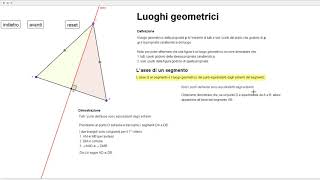 I luoghi geometrici e lasse del segmento [upl. by Kuo]