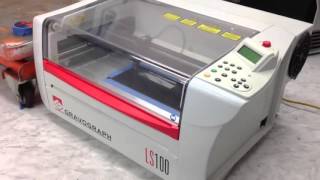 2006 Gravograph LS100 C02 laser engraving machine [upl. by Zeiger]