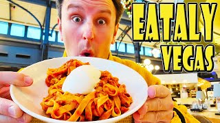 EPIC ITALIAN FOOD HALL in Las Vegas Eataly at Park MGM [upl. by Imiaj]