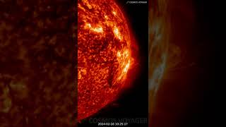 🌞 Erupción solar de clase X25 el día 16022024 shorts [upl. by Targett]