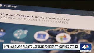 Earthquake warning app serves SoCal during Kern County earthquake [upl. by Ardeth747]