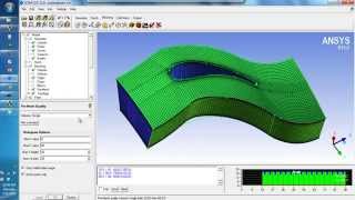 Axial turbine hexa meshing ICEM CFD [upl. by Dorree563]