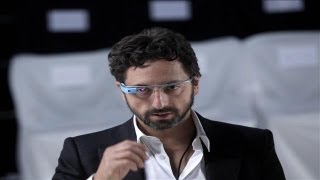 Googles Sergey Brin Previews New Google Glass [upl. by Rebeh]