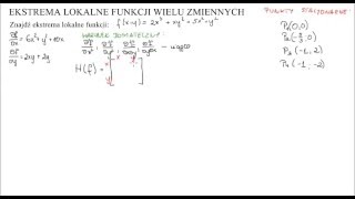 Ekstrema lokalne funkcji dwóch zmiennych [upl. by Ellon737]
