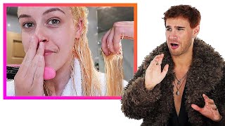 Hairdresser Reacts To Hair Bleaching Disasters [upl. by Biggs]