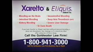 Goldwater Law Firm Xarelto Commercial [upl. by Cilurzo]