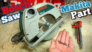 How to repair the safety guard on an old Bosch PKS66 Saw when the parts are no longer available [upl. by Ydniahs]