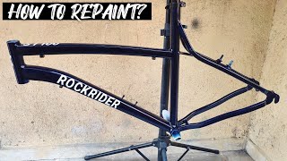 How to Paint a Bike Professionally  Btwin Bike  Unreal Restoration [upl. by Zealand]