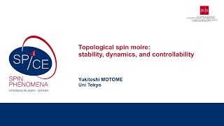 Talks  Spin textures Magnetism meets Plasmonics 2024  Yukitoshi MOTOME Uni Tokyo [upl. by Sabrina]