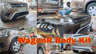 Maruti Suzuki WagonR 2023 Body Kit new wagon r accessories installation [upl. by Axe]