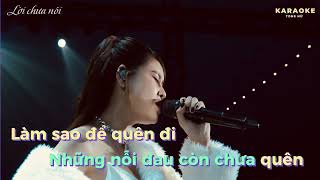 Lời Chưa Nói  Karaoke tone nữ Piano [upl. by Yadahs]