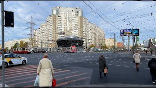 Prospekt Ispytateley Walking Tour in Saint Petersburg №385 [upl. by Marketa]