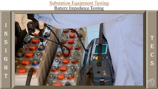 Battery impedance measurement testing using Megger Bit 3 kit [upl. by Ainorev778]